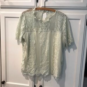 Eyeshadow lace top